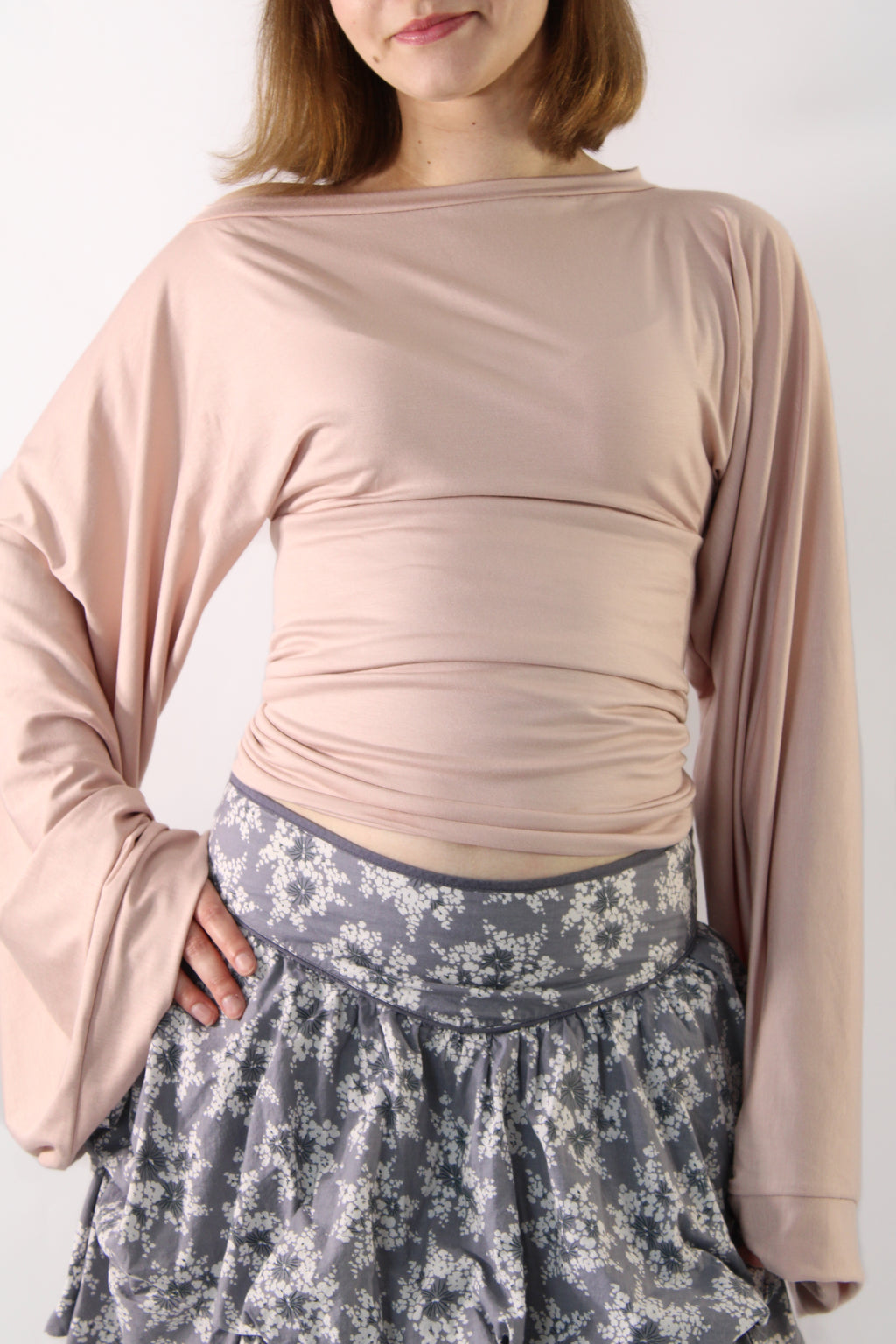Widesleeve bamboo pink