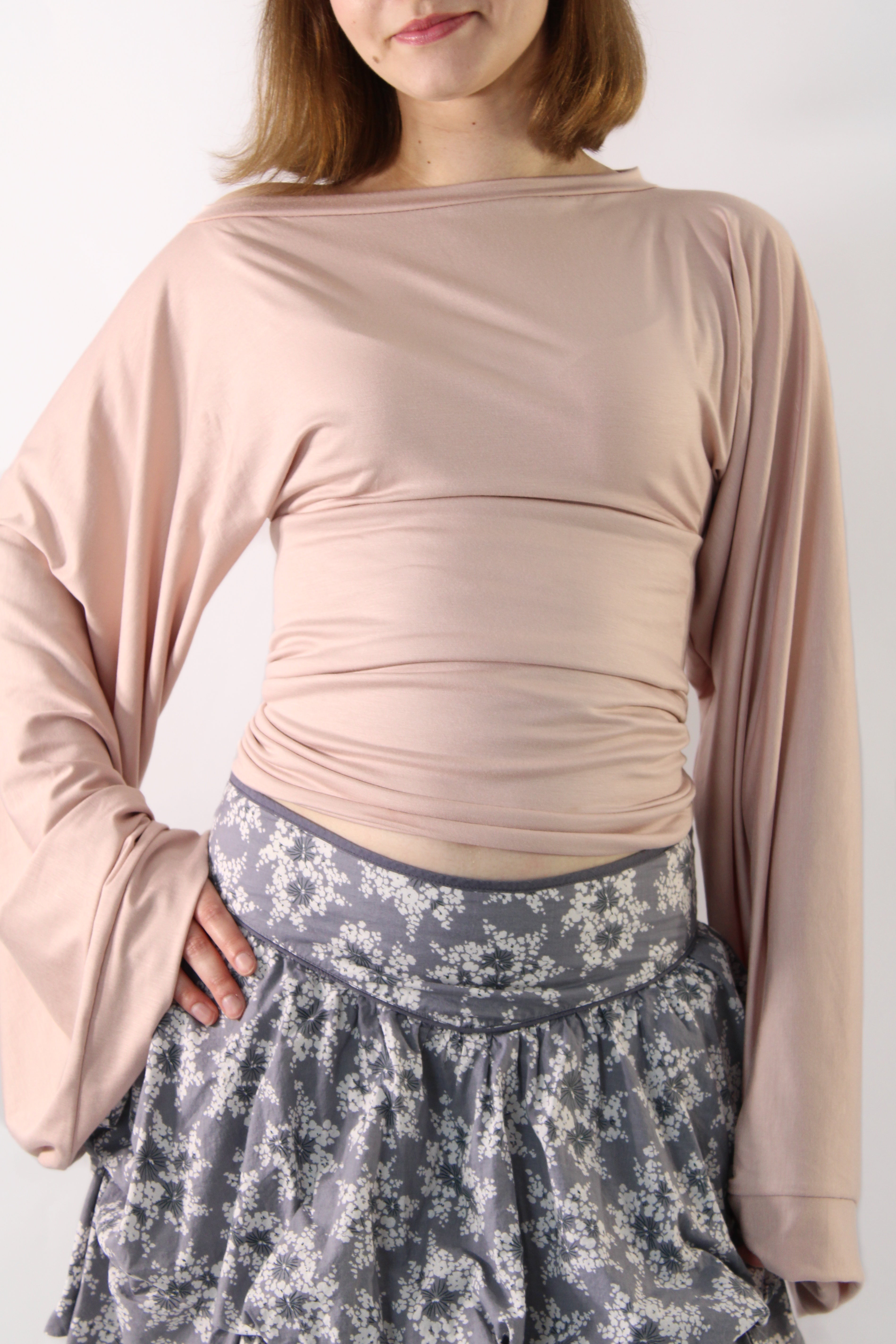 Widesleeve bamboo pink