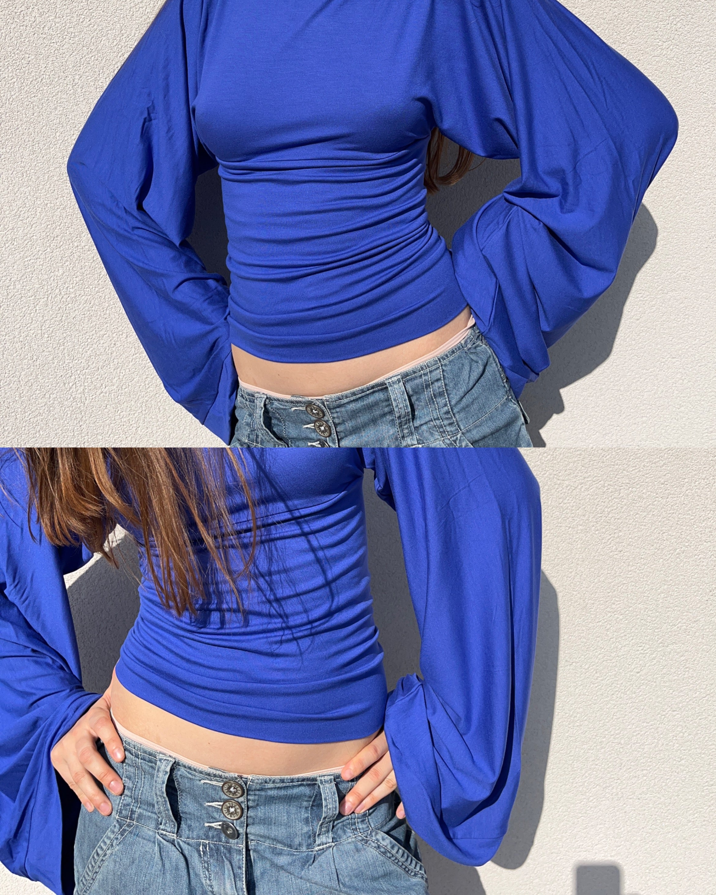 Widesleeve blue