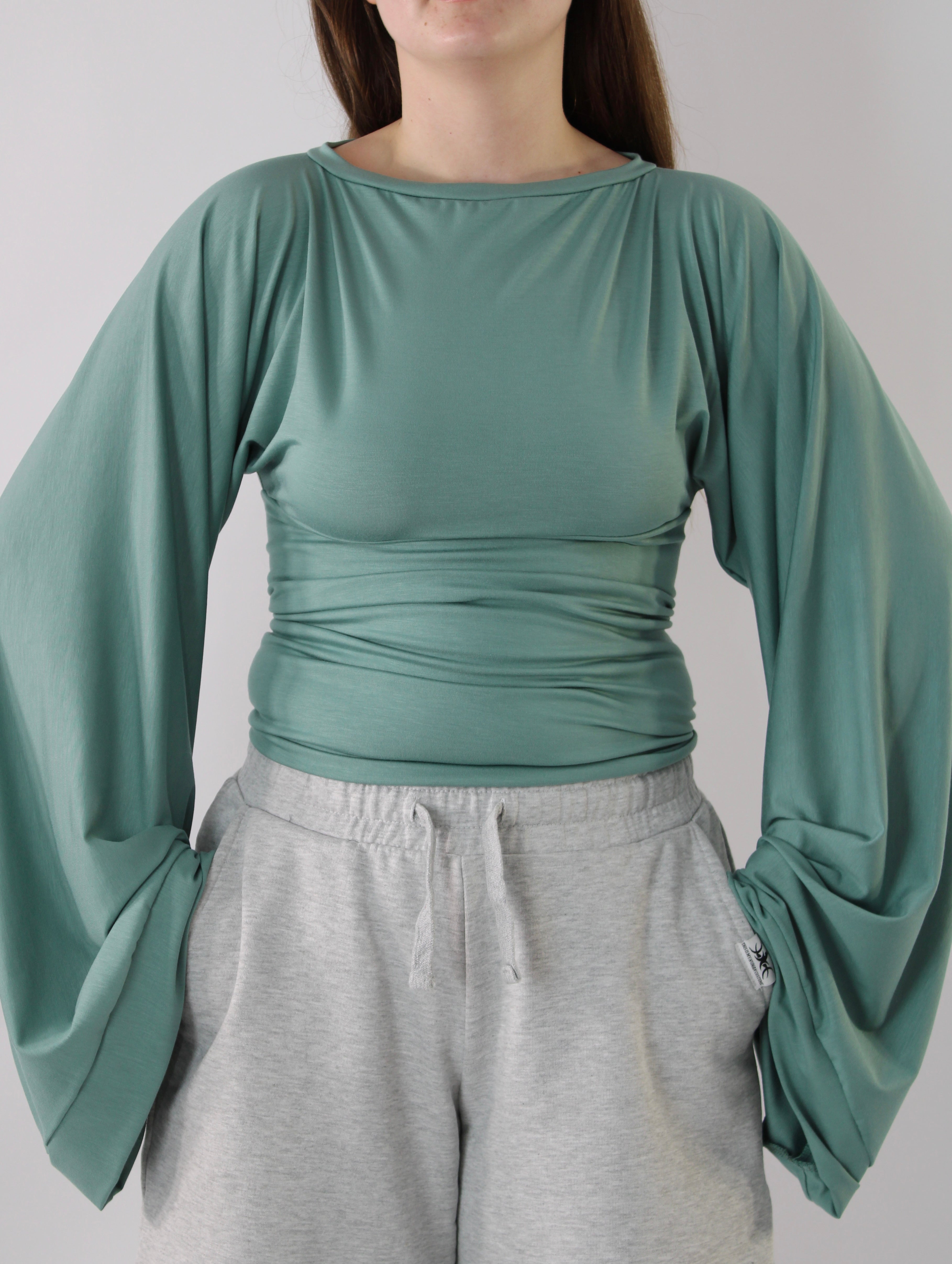 Widesleeve bamboo mint