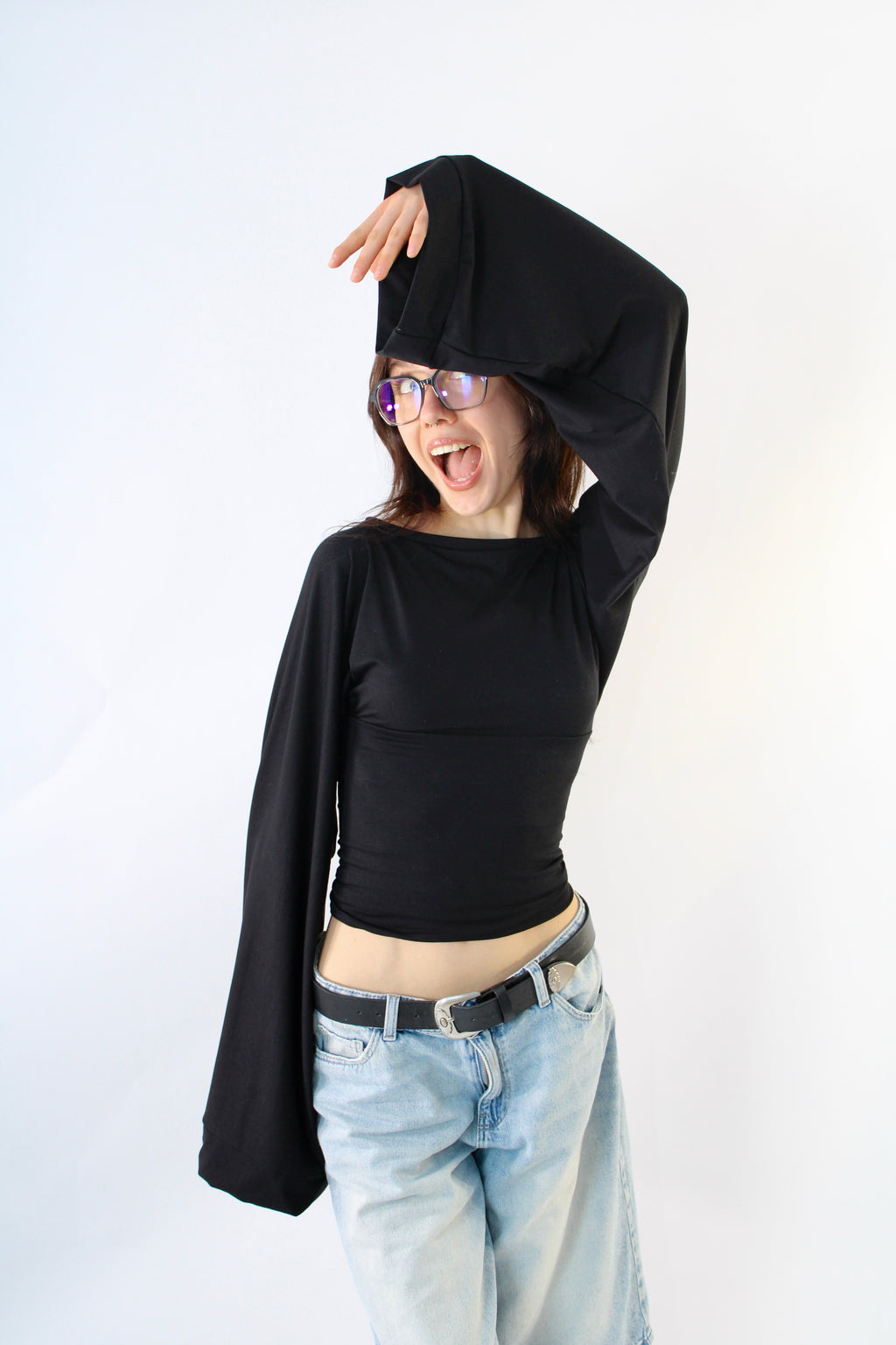 Widesleeve bamboo black