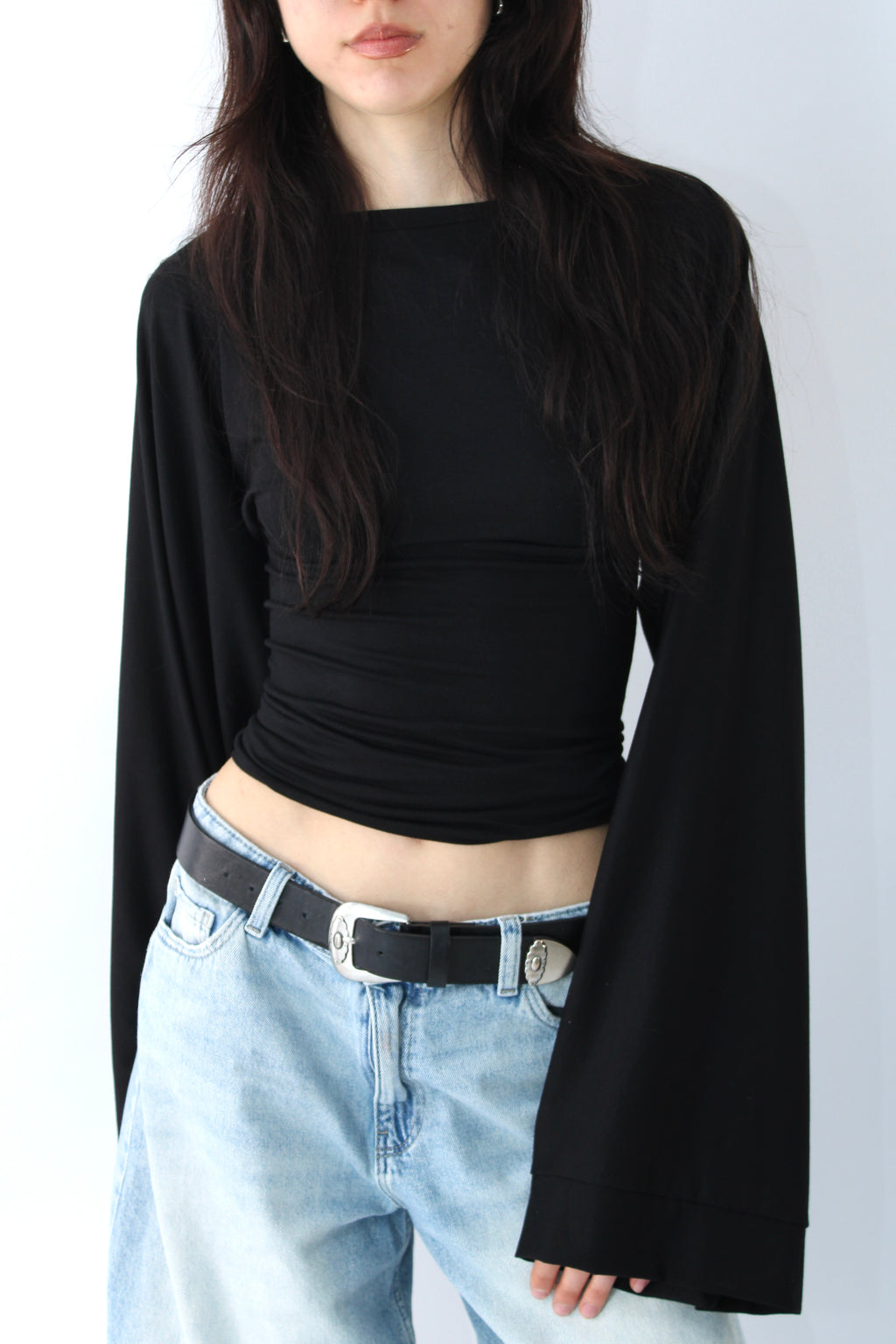 Widesleeve bamboo black