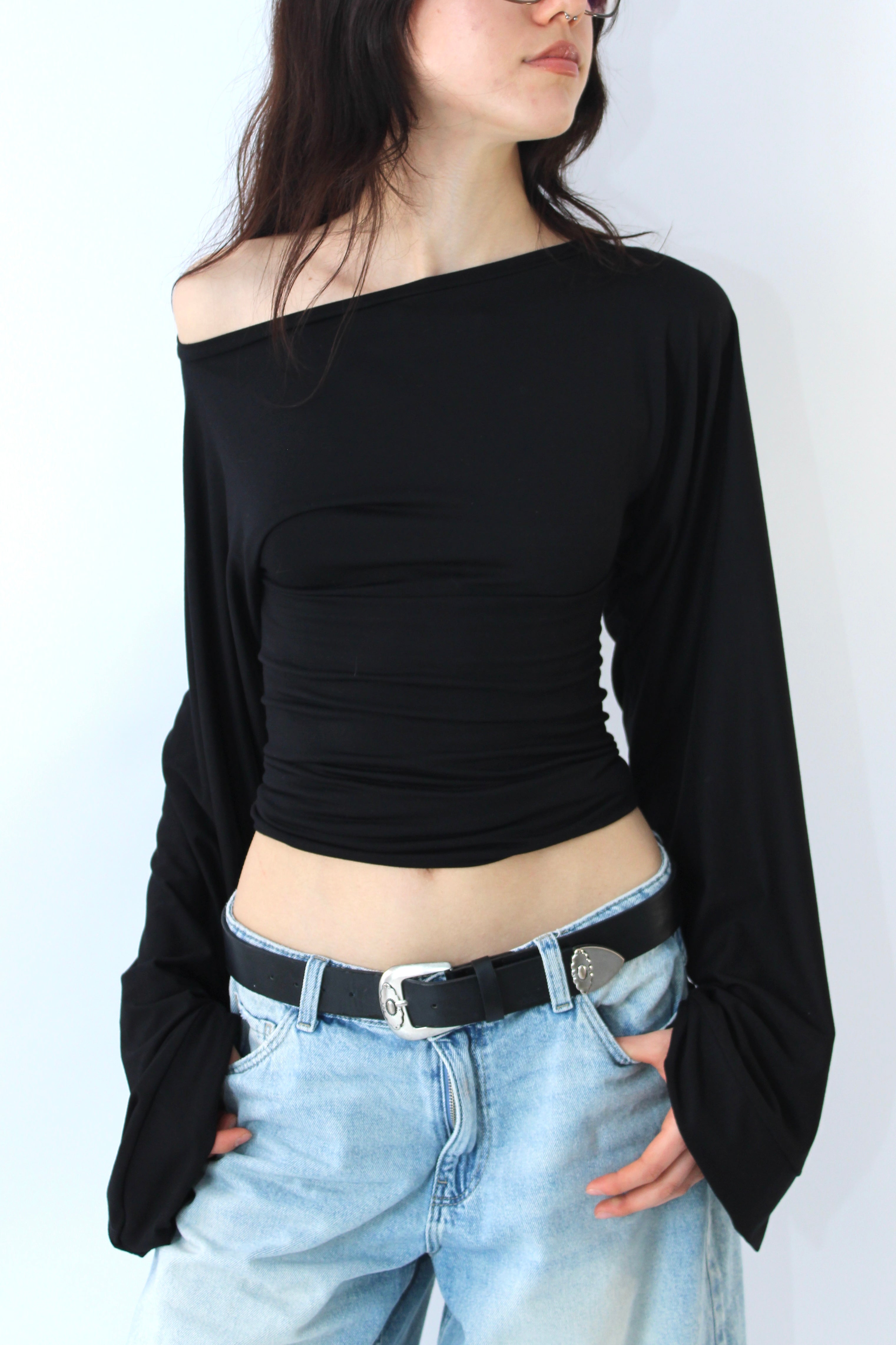 Widesleeve bamboo black