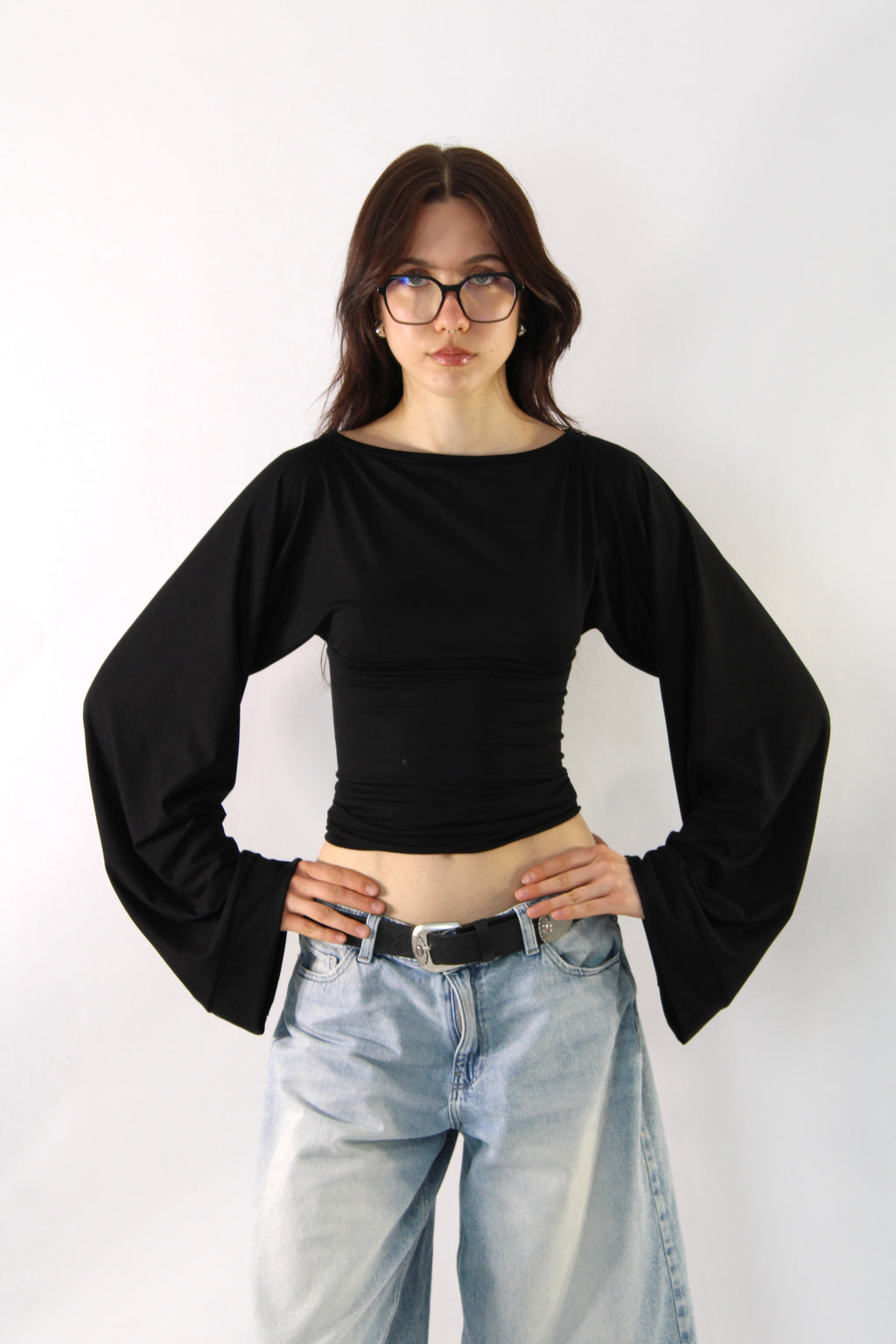 Widesleeve bamboo black