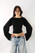 Widesleeve bamboo black