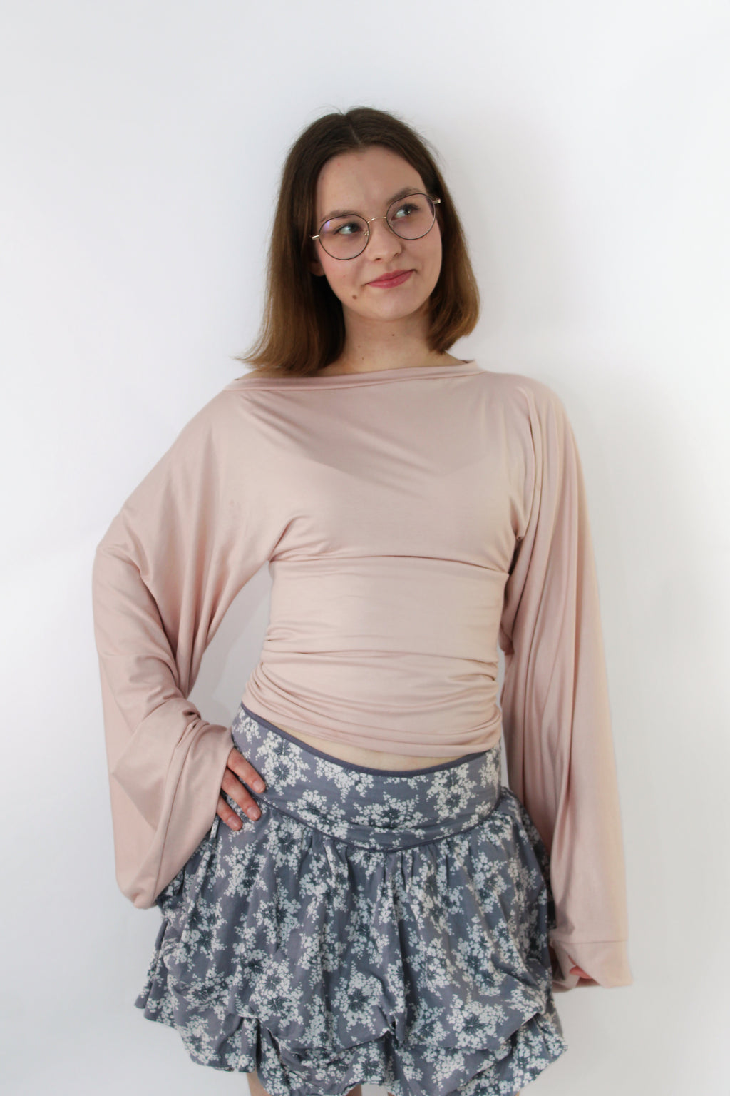 Widesleeve bamboo pink