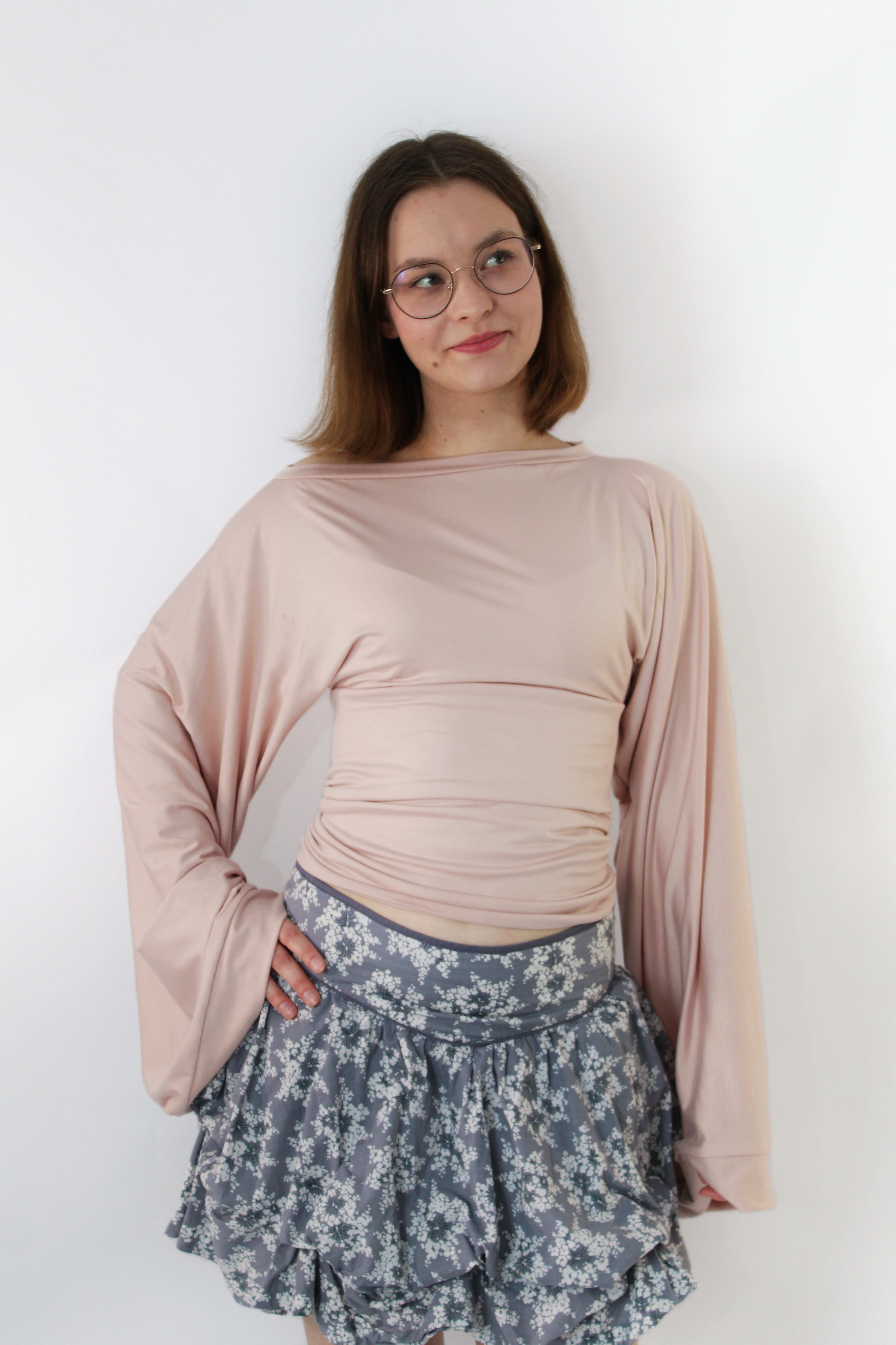 Widesleeve bamboo pink