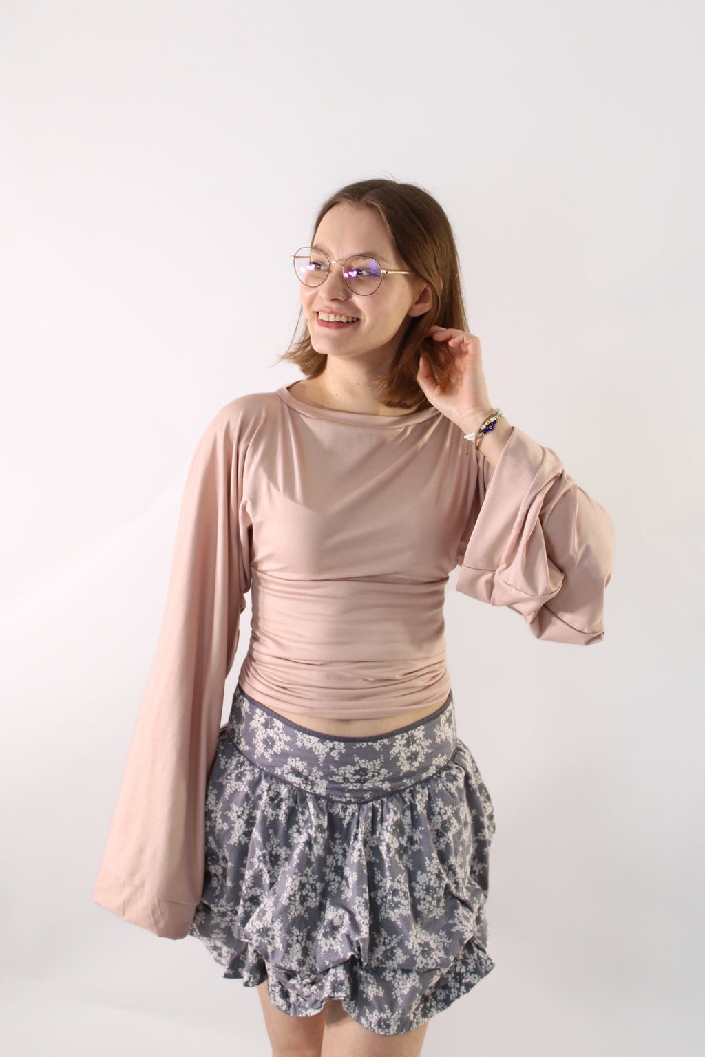 Widesleeve bamboo pink