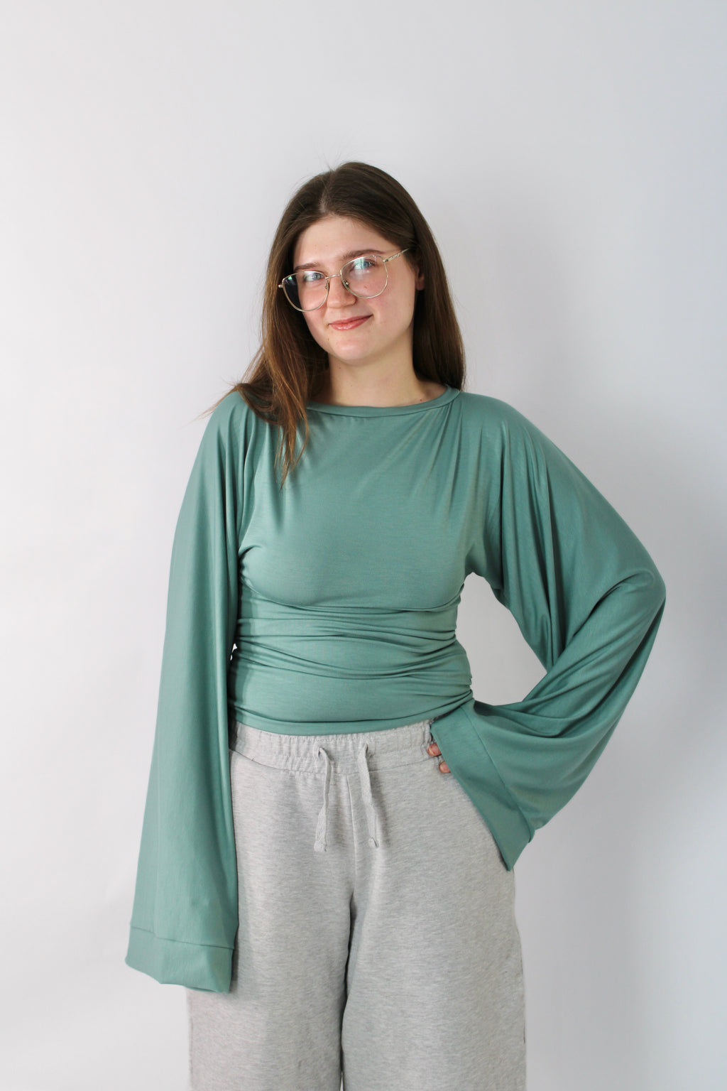 Widesleeve bamboo mint