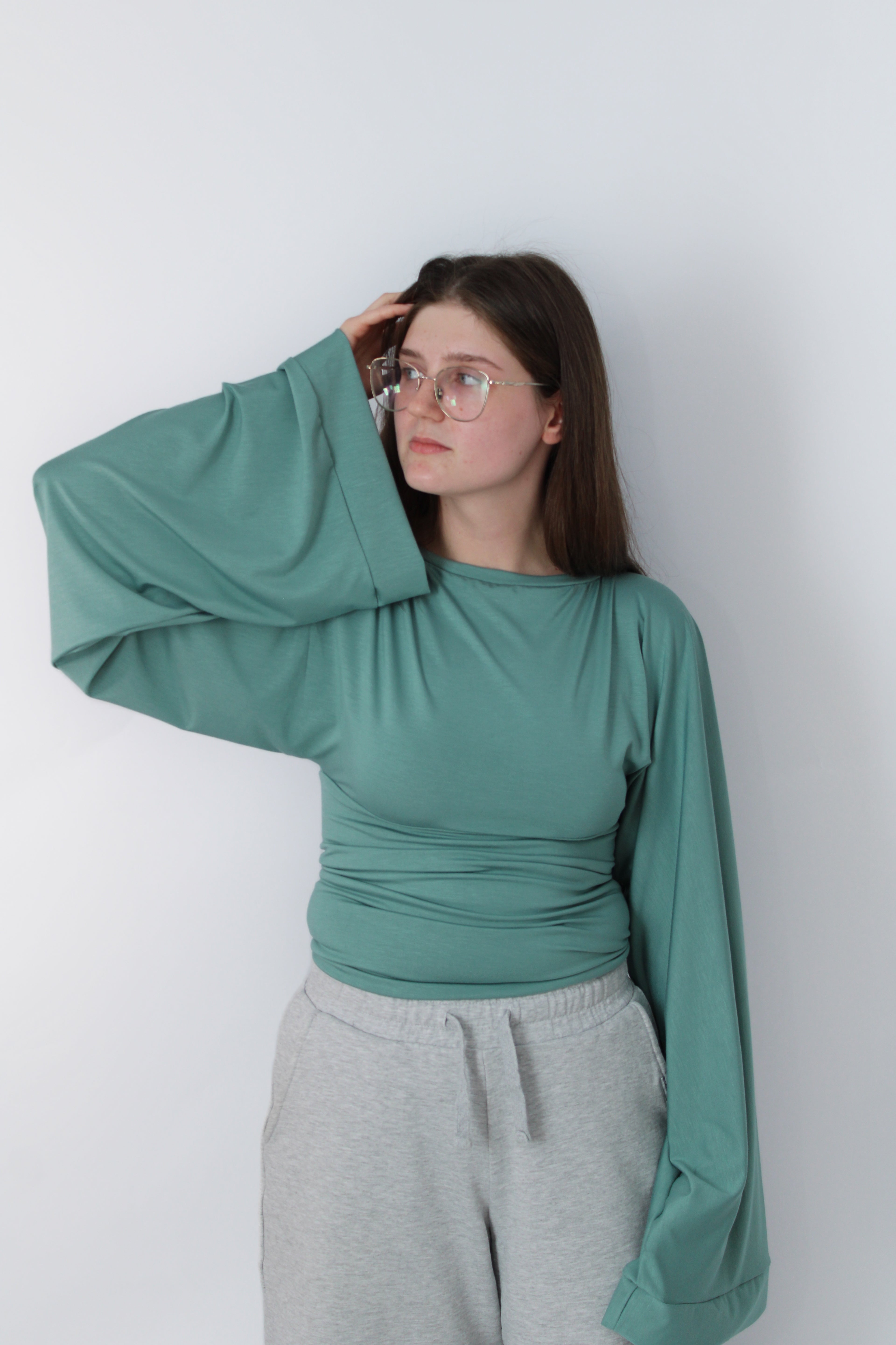 Widesleeve bamboo mint