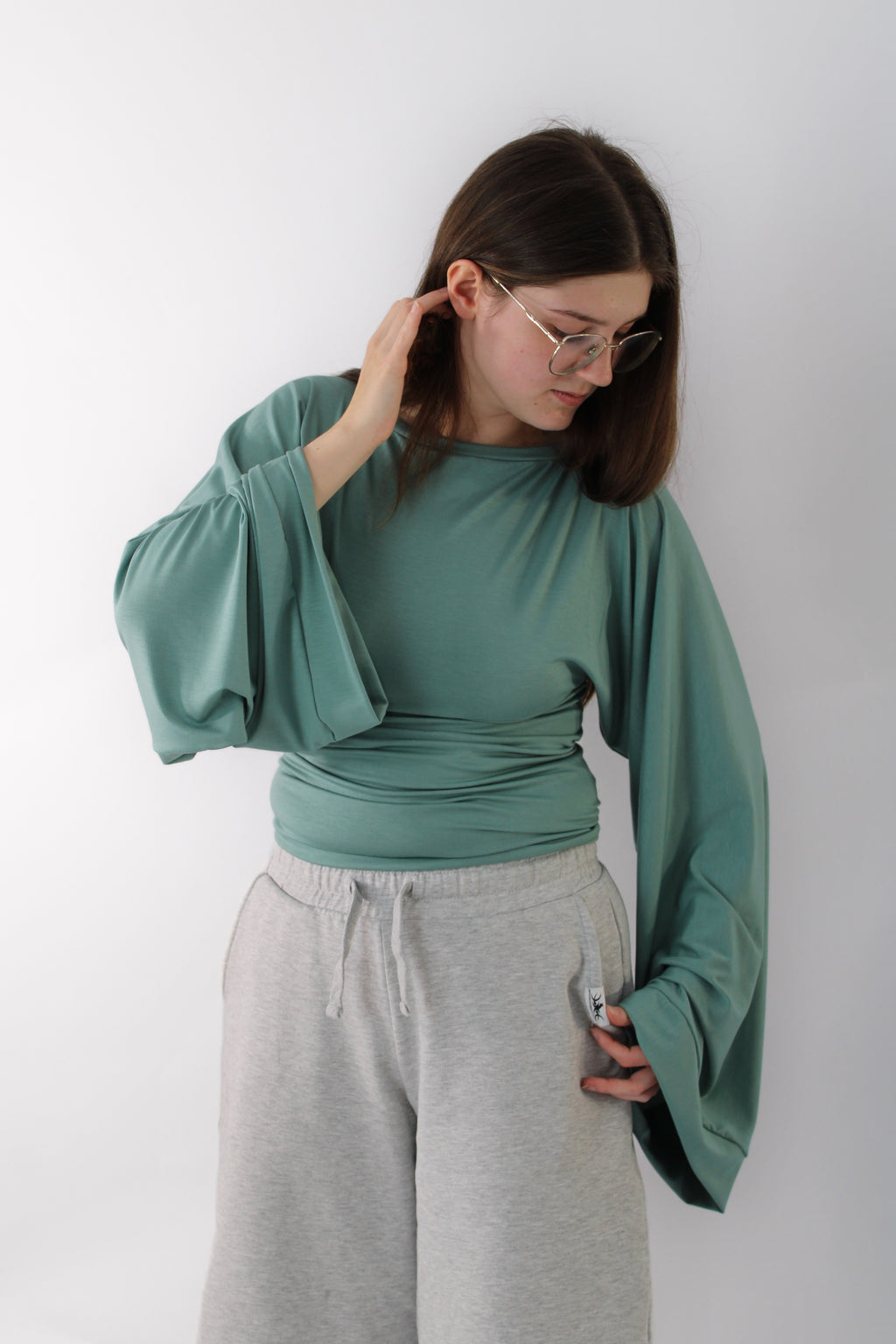 Widesleeve bamboo mint